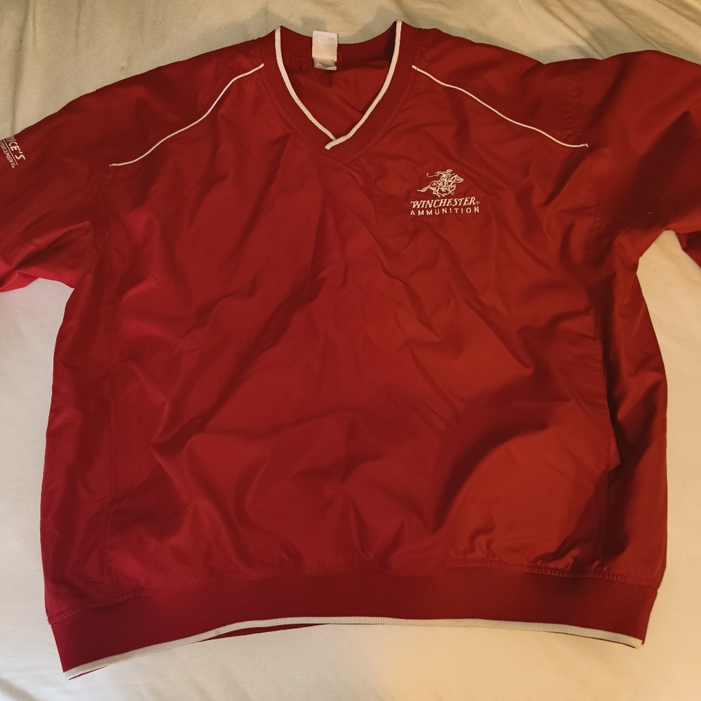 Red Winchester Ammunition Windbreaker Pullover